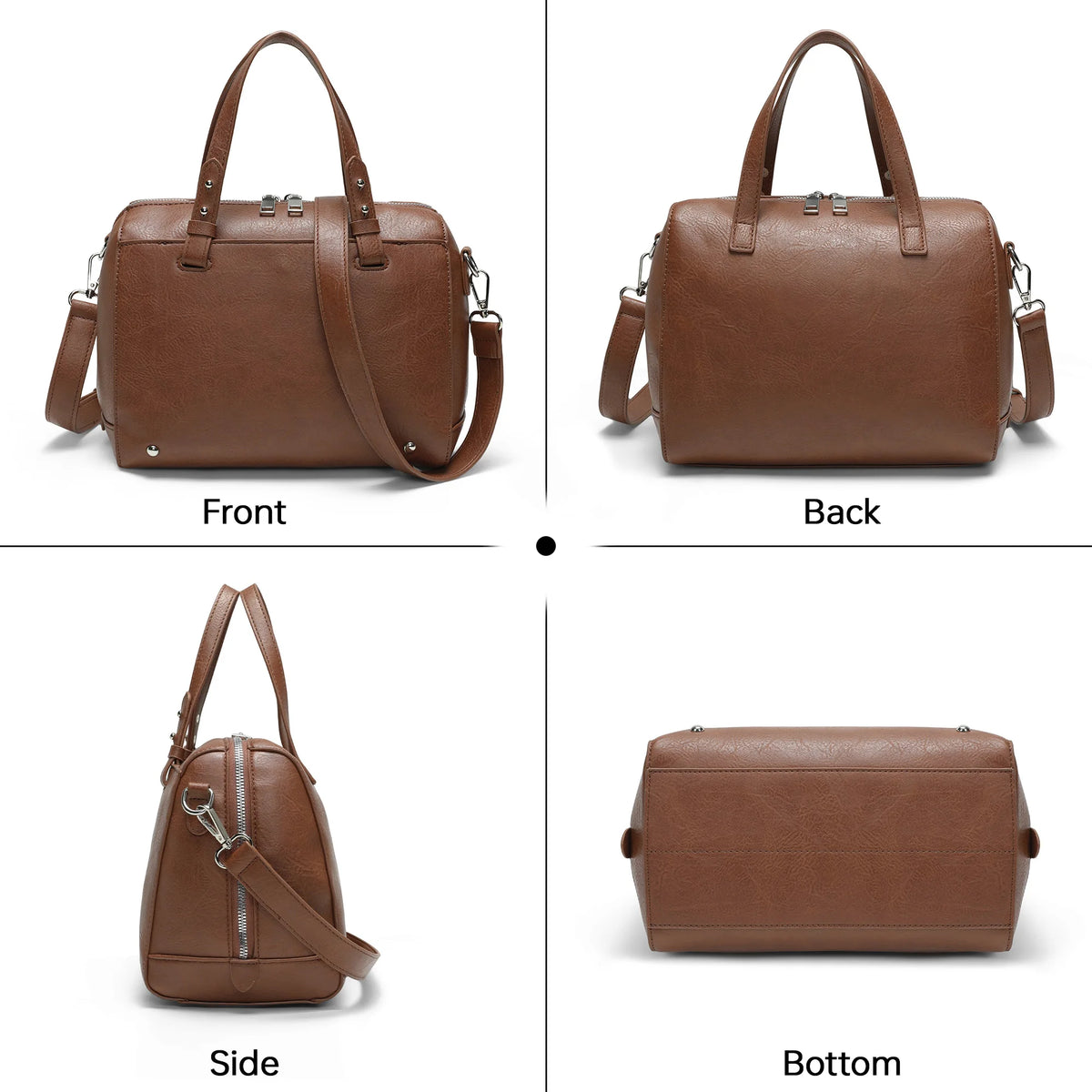 Women’s faux leather crossbody shoulder bag with adjustable strap by HSF Marketplace