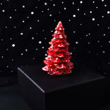 Christmas Trees Resin Natural Stone Amethyst Rose Quartz Luck Tree Handmade Ornaments Silicone Home Decoration Holiday Gift