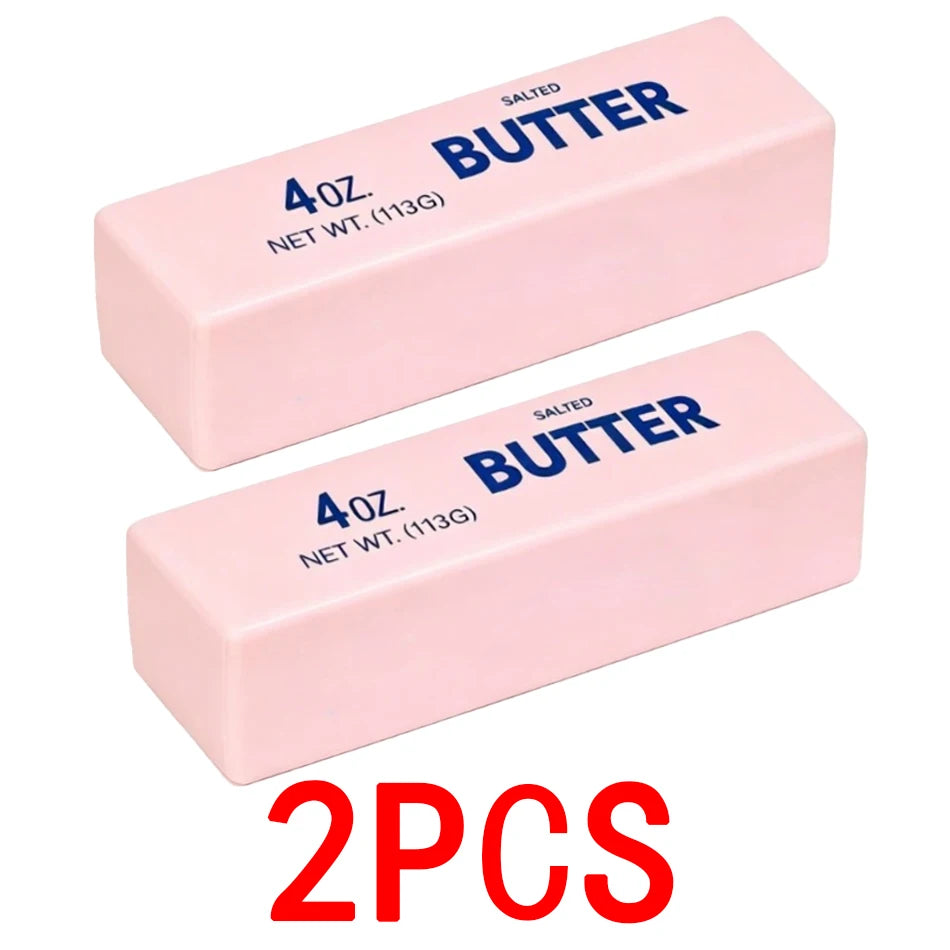 2026 New Soft Butter Squishy Toy, 1-5 PCS Cute Strawberry Butter Bar Stress Relief Toy, Stretchy & Squishy Safe TPR Material