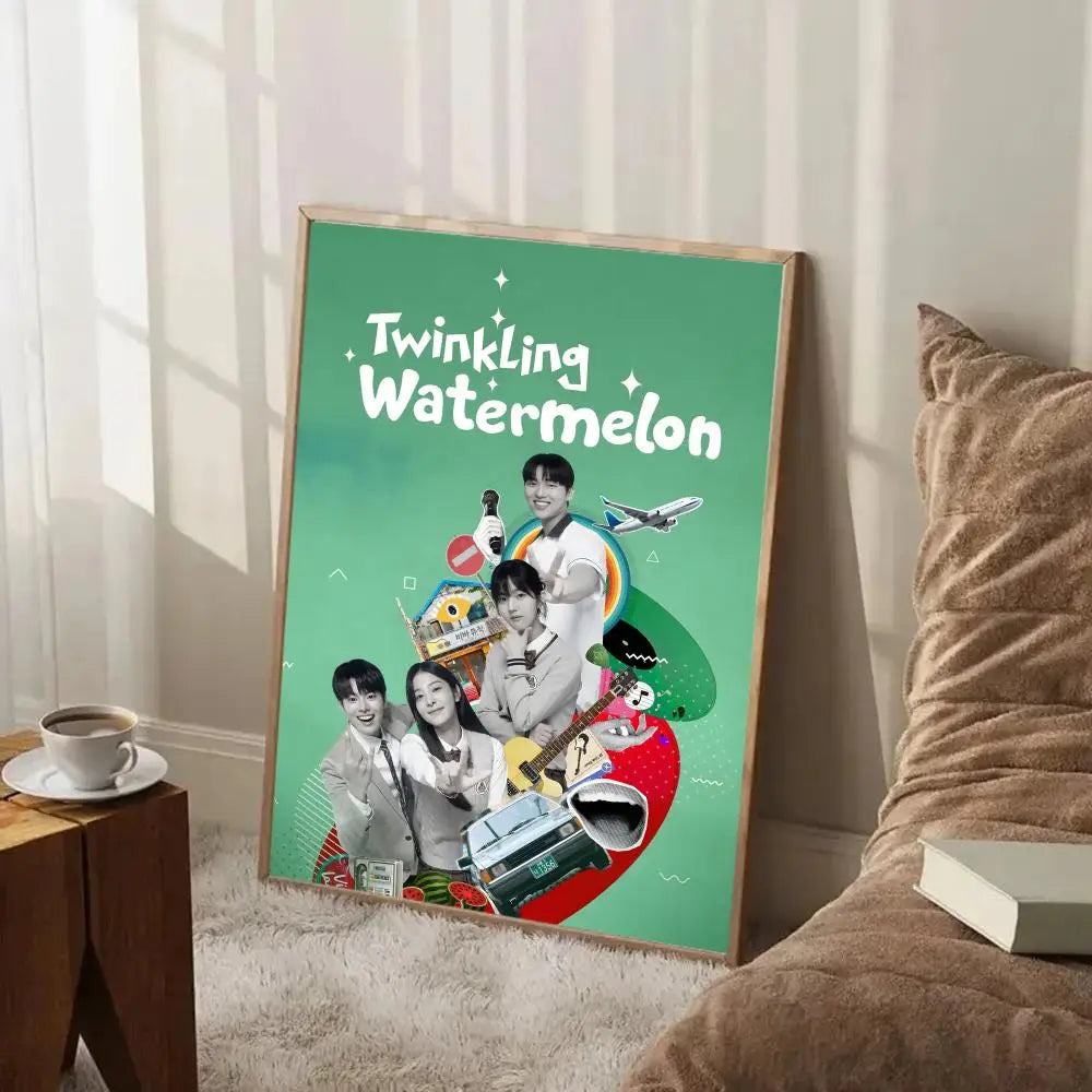 Twinkling Watermelon Korean TV show poster, K-culture wall decor by HSF Marketplace