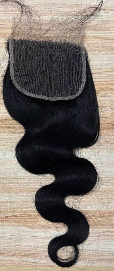 Body Wave Human Hair Bundles And Closure 2x6 4x4 5x5 Lace Closure 26 inch Human Hair Bundles With Closure Brazilian Raw Hair Bundles 100% Human Hair Extensions Soft Thick Body Wave Bundles Deals No Tangle Shedding With Transp