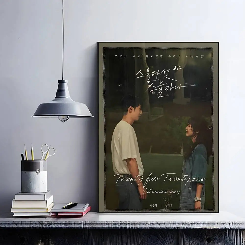 Korean anime poster featuring Twenty Five Twenty One artwork for home decor by HSF Marketplace