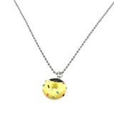 Acrylic mini donut pendant necklace with a fun choker style chain, fashionable jewelry from HSF Marketplace.