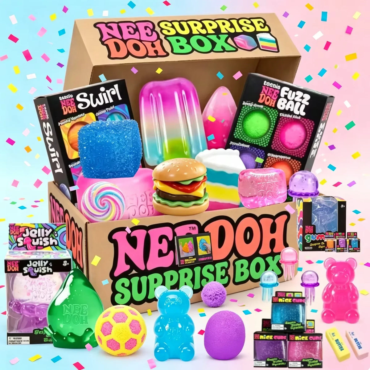 NeeDoh Advent Calendar 2026 with 24 sensory fidget toys by HSF Marketplace