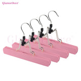 GlamorDove 4PCS Wooden Hair Extension Hanger – Double Side Weft Holder for Hair Extensions, Wig and Hairpiece Storage Organizer
