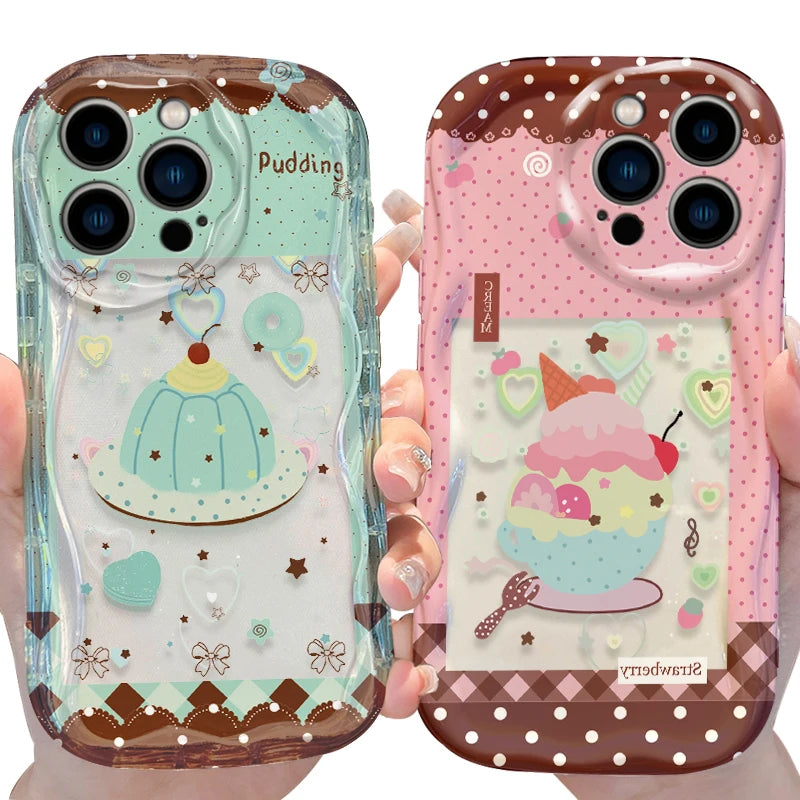Polka dot mint green iPhone case by HSF Marketplace, soft silicone protective cover