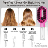 HSF Marketplace 2-in-1 spray hair brush with water mist and anti-static comb for detangling, frizz control, and scalp massage.