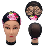 Adjustable headband wig cap with grip band for wig making by HSF Marketplace