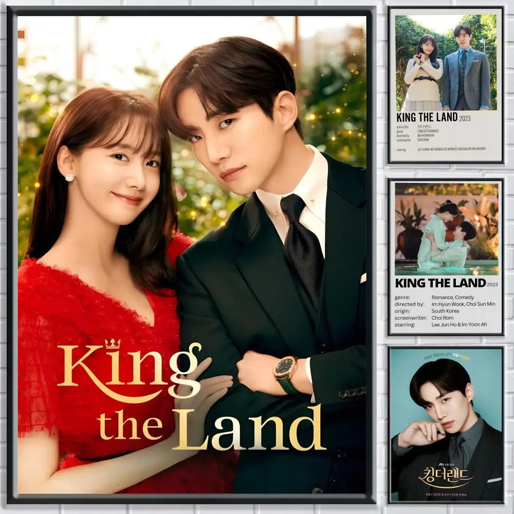 Korean TV King The Land poster for modern home decor, K-culture merchandise by HSF Marketplace