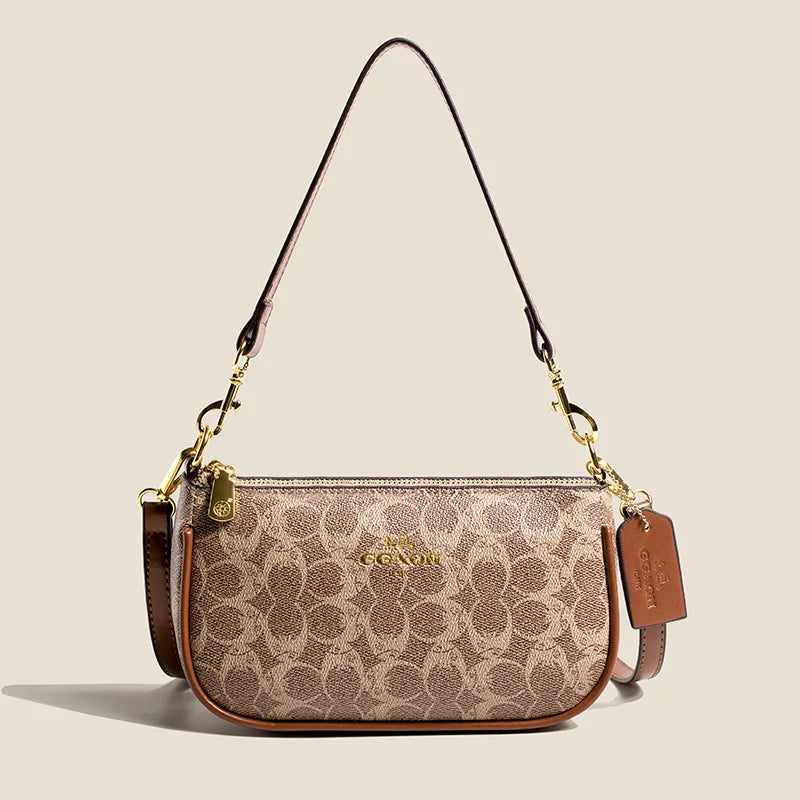 Elegant women's vintage leather crossbody handbag by HSF Marketplace
