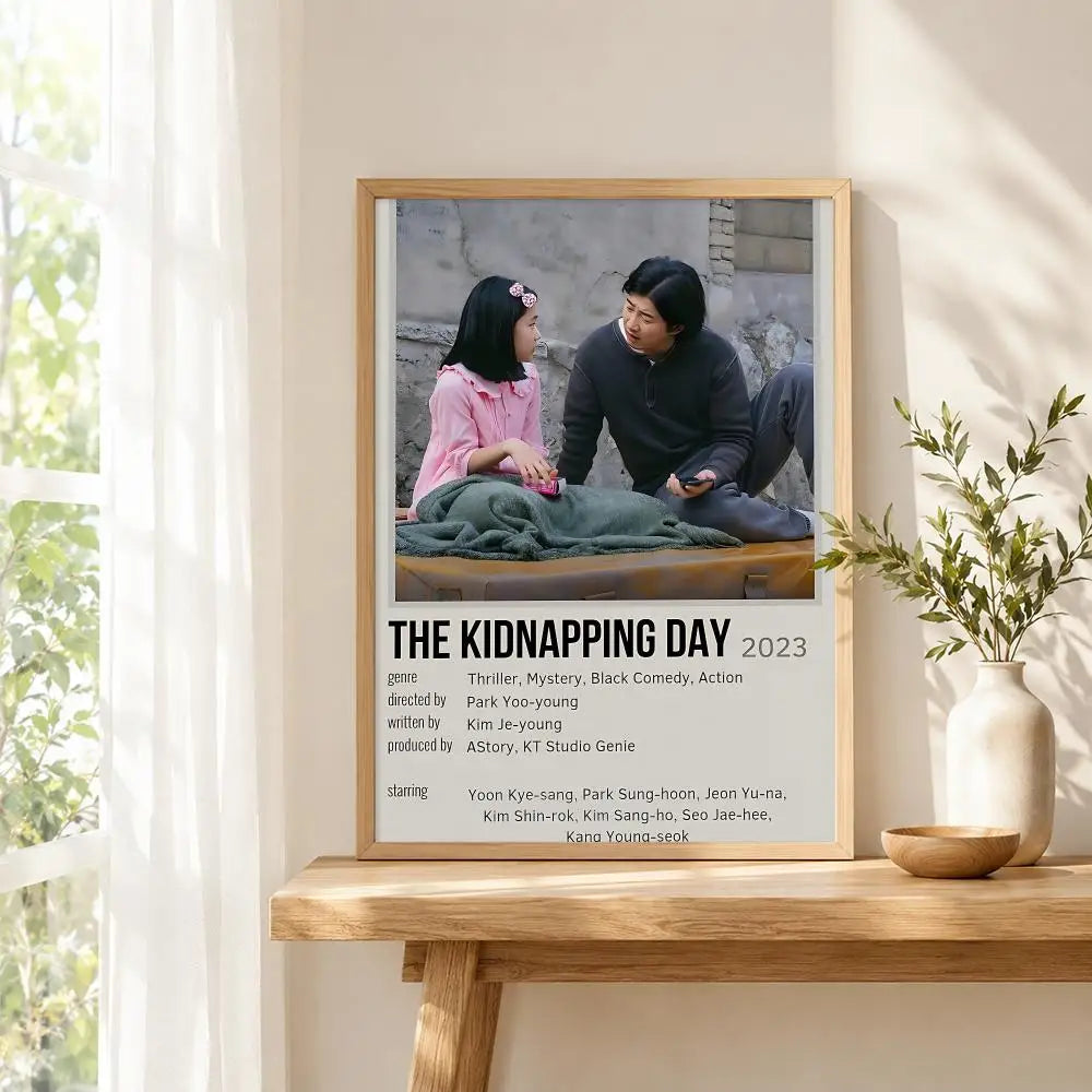 The Kidnapping Day Korean drama poster, modern wall decor with K-culture design by HSF Marketplace