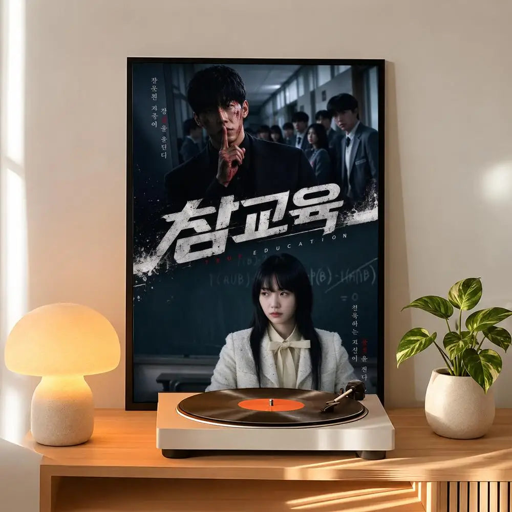 Korean romance drama poster for home decor and gifts, K-culture merchandise by HSF Marketplace