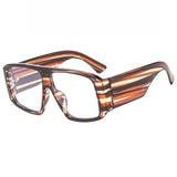 Y2K oversized pilot sunglasses for women by HSF Marketplace, featuring large square frames, gradient lenses, and retro punk style.