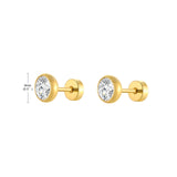 Stainless steel twist circle hoop earrings for women by HSF Marketplace, shown as a pair of polished hoops