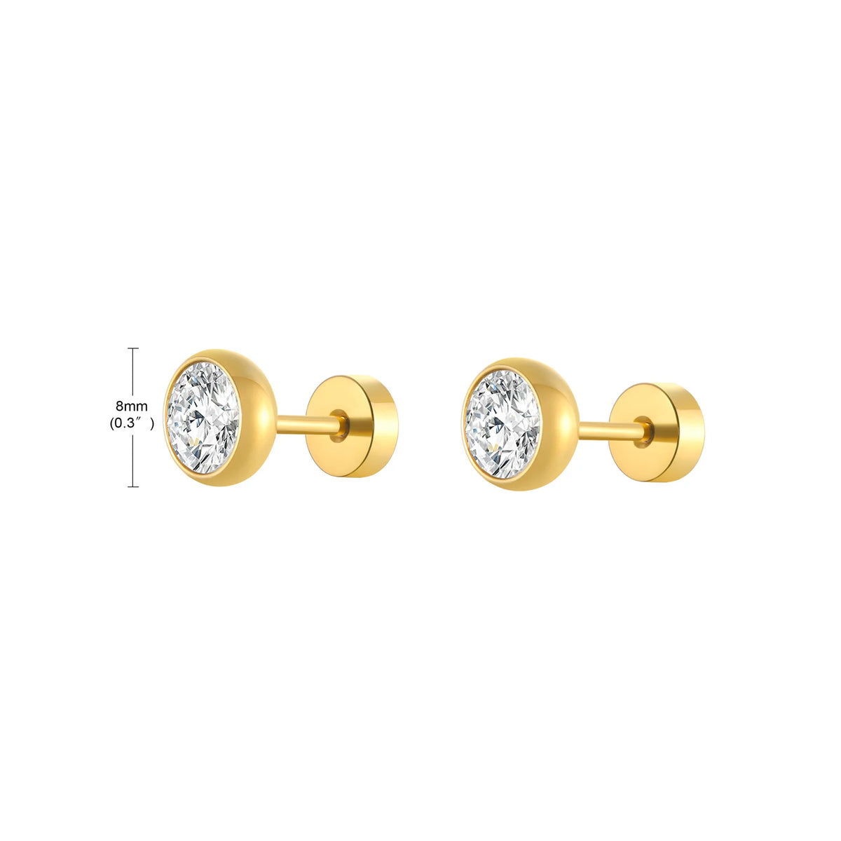 Stainless steel twist circle hoop earrings for women by HSF Marketplace, shown as a pair of polished hoops