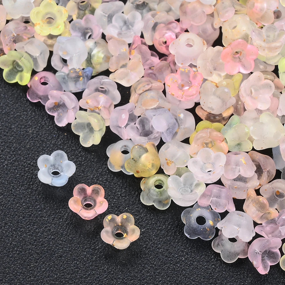 Multicolor Lily of the Valley beads for DIY jewelry making by HSF Marketplace
