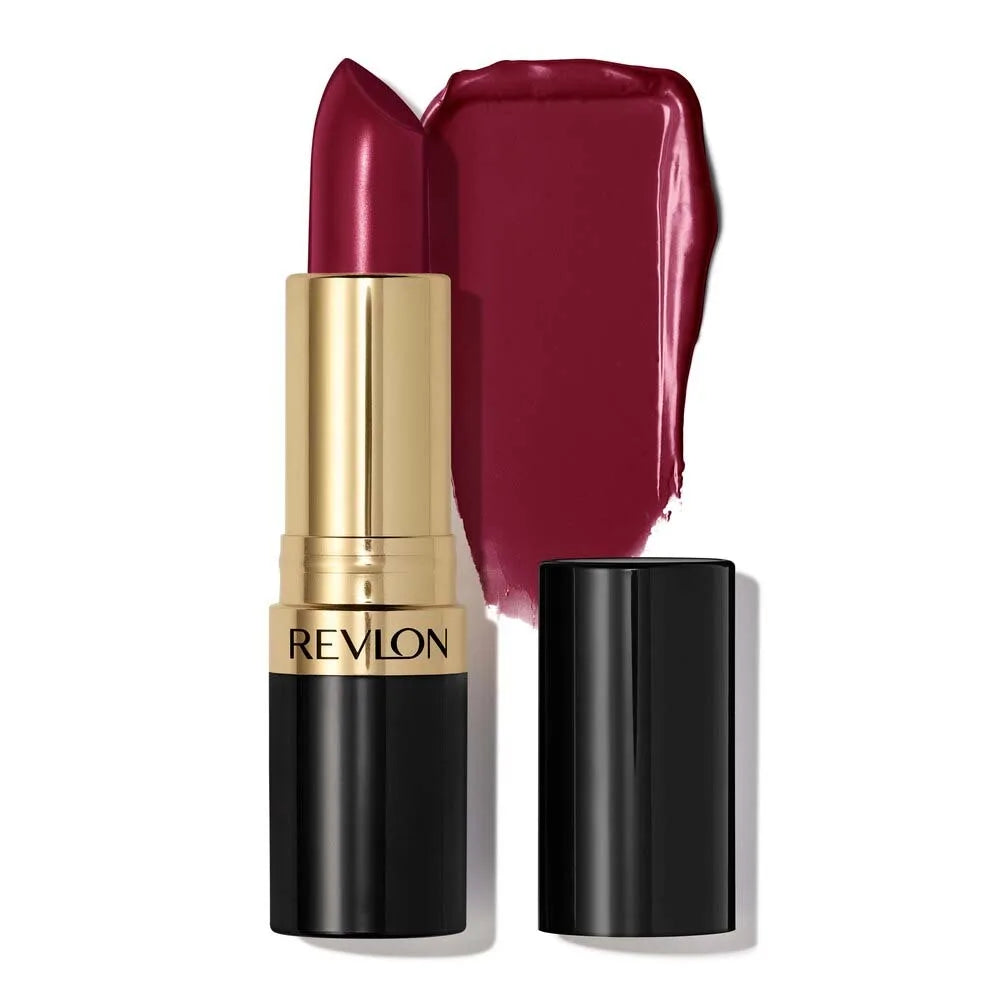 Revlon Super Lustrous Creme Lipstick 777 Vampire Love, rich dark shade in a sleek tube