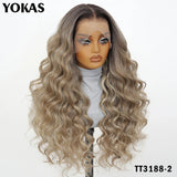30 Inch Synthetic And Blend Lace Wigs For Women Body Wave Women Wigs 13x6 HD Lace Frontal Wigs With Baby Hair For African Female