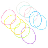 30Pcs Silicone Hair Tie Design Glow in The Dark Rubber Band Fine Bracelet for Women Fashionable Wristband Hair