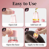 3Pcs Hair Care Set Spray Hair Comb Scalp Massager Shampoo Brush Hair Oil Applicator Bottle Scalp Massage Serum Apply Tool for Hair Growth Salon Styling