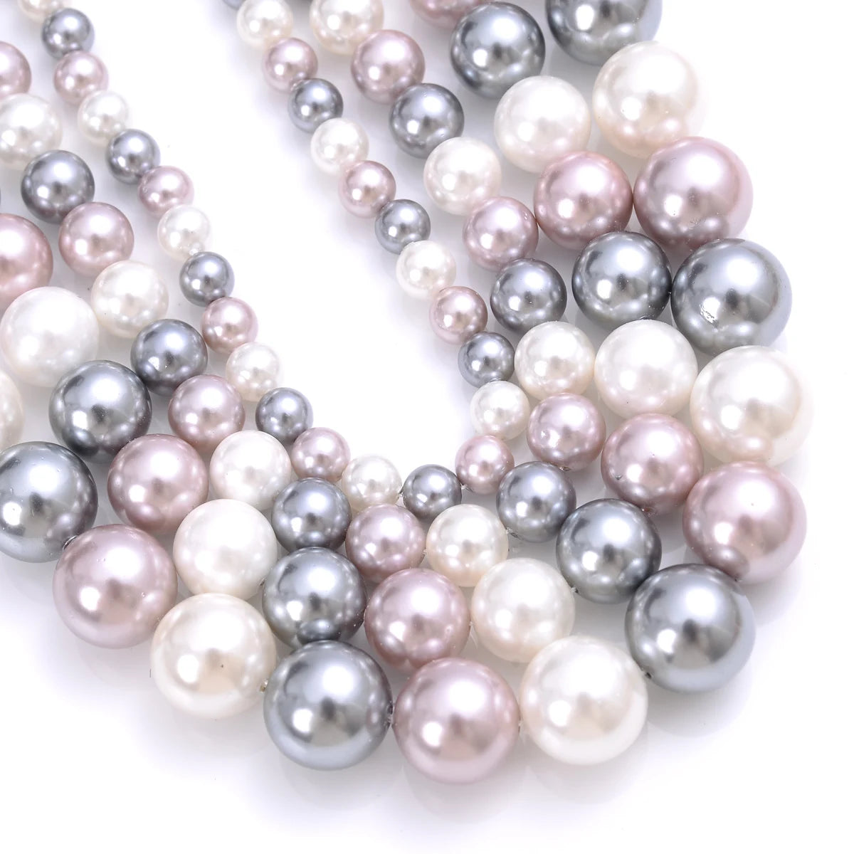 Natural freshwater shell pearls for jewelry making beads, hair styling tool by HSF Marketplace