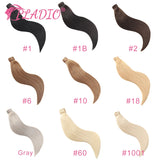HSF Marketplace straight Brazilian Remy human hair ponytail extension with clip-in wrap-around design