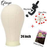 Wig Stand Tripod & Canvas Block Wig Head Adjustable Hairdresser Training Head Stand Set For Wig Display Styling Salon Home Used