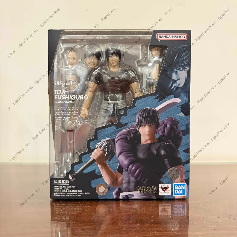 Bandai SHF Fushiguro Toji and Yuji Itadori Jujutsu Kaisen action figures in original box