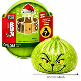 Glitter green dumpling stress relief toy by HSF Marketplace for sensory play, parties, and gifts