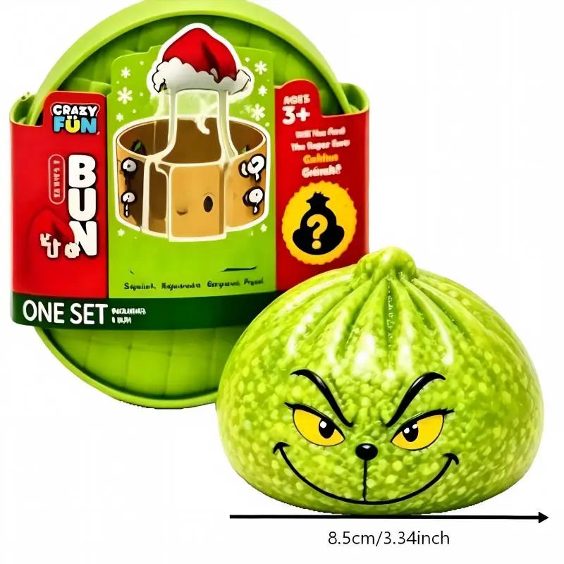 Glitter green dumpling stress relief toy by HSF Marketplace for sensory play, parties, and gifts