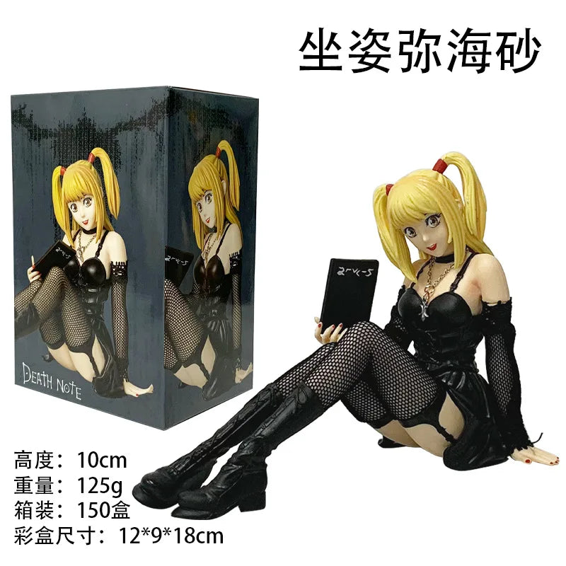 Anime Death Note L, Misa Amane and Light Yagami PVC figurines, 10–16cm collectible desktop models