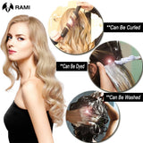 7-piece HSF Marketplace clip-in human hair extensions, natural straight Remy hair wefts for women, 12–26 inches