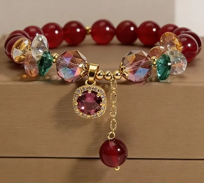 A Classic Amethyst Bead Bracelet with Natural Amethyst Bead Design and Natural Stone Healing Bracelet as a Beautiful Symbolic