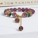 A Classic Amethyst Bead Bracelet with Natural Amethyst Bead Design and Natural Stone Healing Bracelet as a Beautiful Symbolic