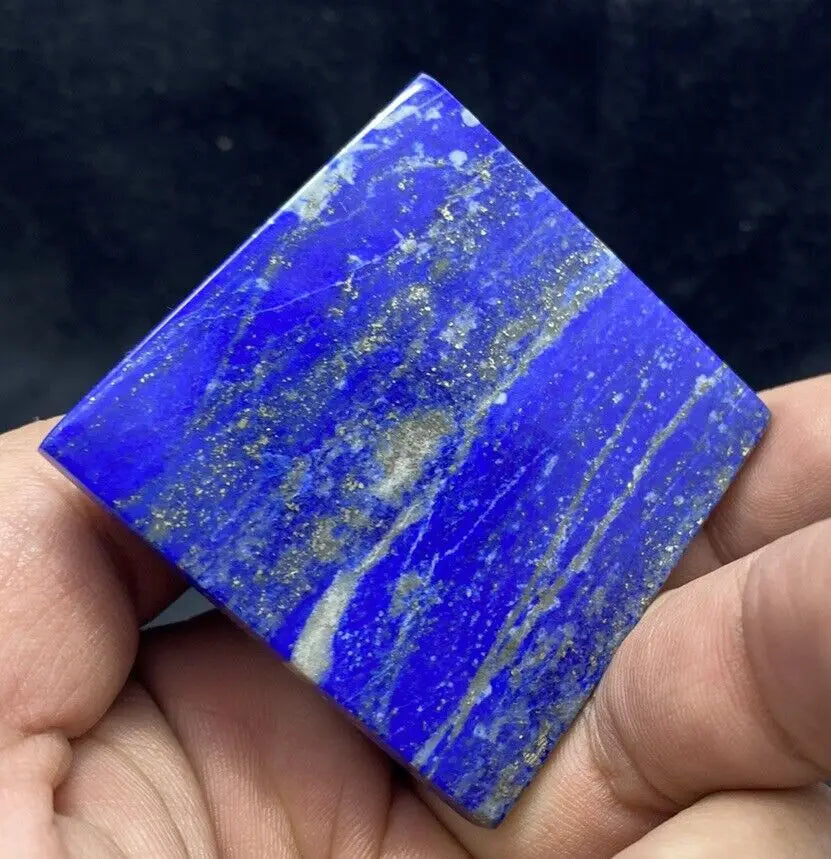 AAA +Top Pure Natural Lapis Lazuli Pyramid Crystal Chafen Quartz Wand Healing 1pc30-80mm