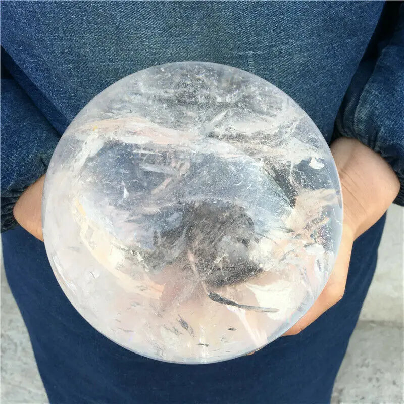AAAA Natural Transparent White Quartz Ball Crystal Ball Room Decoration Home Decoration Gemstone Aquarium