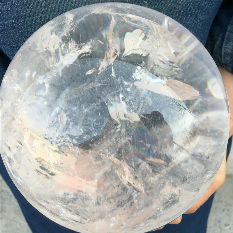 AAAA Natural Transparent White Quartz Ball Crystal Ball Room Decoration Home Decoration Gemstone Aquarium