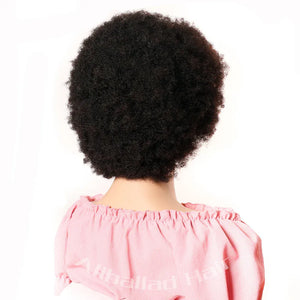 Afro 13x4 Lace Front Wig Human Hair Afro Kinky Curly Wig With Baby Hair Pre-Plucked Fluffy Full Lace Wigs For Women