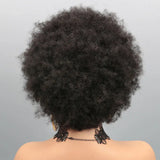 Afro Kinky Curly 13x4 Lace Front Human Hair Wigs 180% Density Short Pixie Cut Wig For Women Short Curly Pixie Remy Wig 6 Inch
