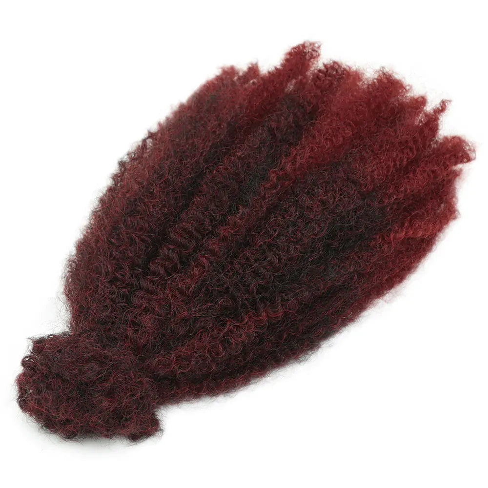 Alibaby 12 Inch Synthetic Afro Kinky Curly Crochet Hair Extensions Spring Twist Braiding Hair For Locs Braids Natural Looking