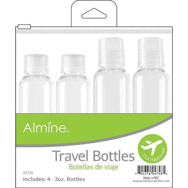 Almine Travel Bottles in Pouch 3oz 4ct
