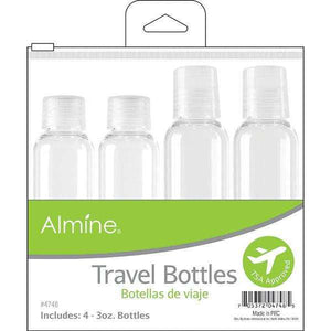 Almine Travel Bottles in Pouch 3oz 4ct