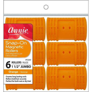 Annie Snap-On Magnetic Rollers JB Orange 1220