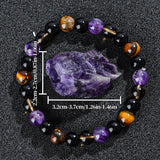 Anxiety Relief & Prosperity Crystal Bracelet Paired with Natural Gemstones