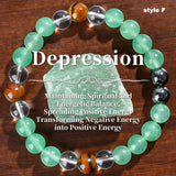 Anxiety Relief & Prosperity Crystal Bracelet Paired with Natural Gemstones
