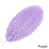 Ariel Curl Braiding Hair Extension 22 30 Inch Water Wave Twist Crochet Hair Synthetic Crochet Braids Ombre Green Pink Afro Curls