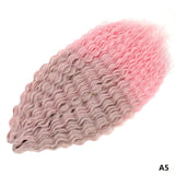 Ariel Curl Braiding Hair Extension 22 30 Inch Water Wave Twist Crochet Hair Synthetic Crochet Braids Ombre Green Pink Afro Curls