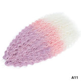 Ariel Curl Braiding Hair Extension 22 30 Inch Water Wave Twist Crochet Hair Synthetic Crochet Braids Ombre Green Pink Afro Curls