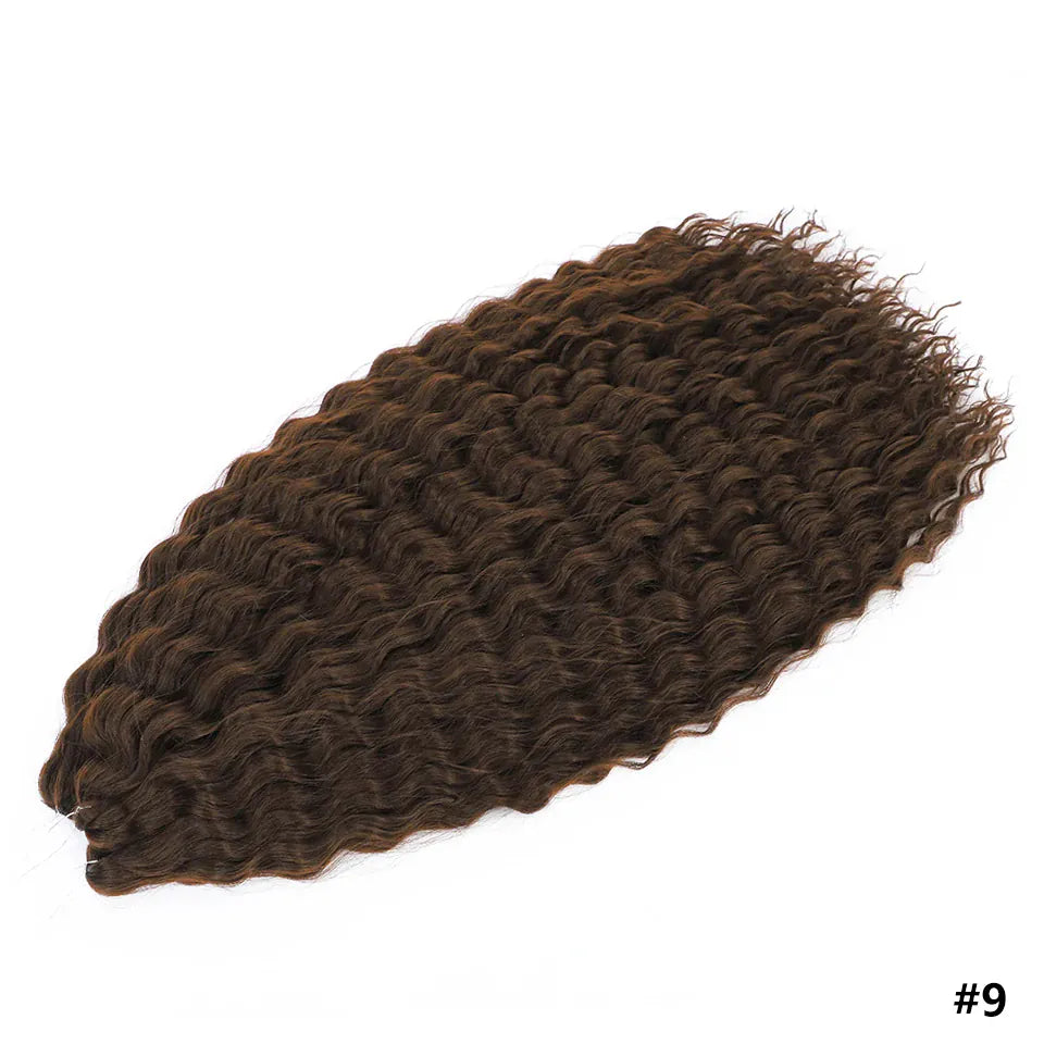 Ariel Curl Braiding Hair Extension 22 30 Inch Water Wave Twist Crochet Hair Synthetic Crochet Braids Ombre Green Pink Afro Curls