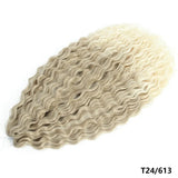 Ariel Curl Braiding Hair Extension 22 30 Inch Water Wave Twist Crochet Hair Synthetic Crochet Braids Ombre Green Pink Afro Curls